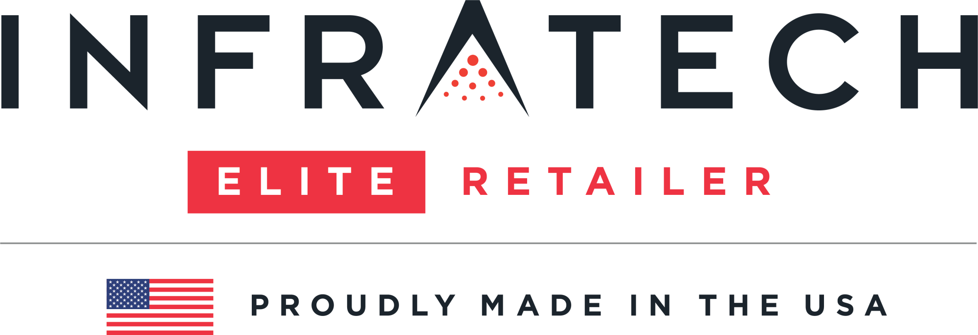 Infratech Elite Retailer badge, proudly made in the USA